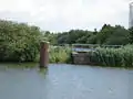 Hertogswetering, entrée du siphon au-dessous du Burgemeester Delenkanaal