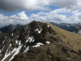 Vue depuis l'ouest.
