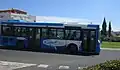 L’Heuliez GX 127L prêté par le réseau Ritmo d’Haguenau.