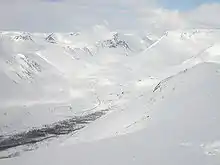 Massif des Khibiny en hiver.
