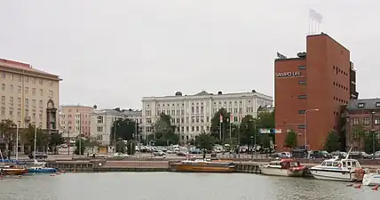 Hietalahdentori vue de la baie de Hietalahti.