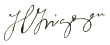 Signature de Hipólito Yrigoyen