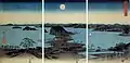 Lune au-dessus de Kanazawa (préfecture de Kanagawa).