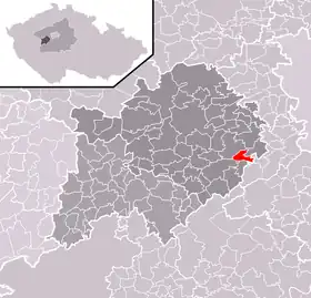 Localisation de Hlásná Třebaň