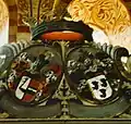 Armoiries sur la loge patronale de l'église d'Hohen Sprenz