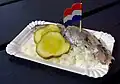 Hollandse nieuwe : 1er hareng cru de la saison.