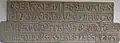 Inscription en galicien sur la fondation de l'hôpital de l'ordre de San Xoán (1521).