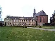 Le château et l'église de Saint-Gerlac.