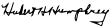 Signature de Hubert Humphrey