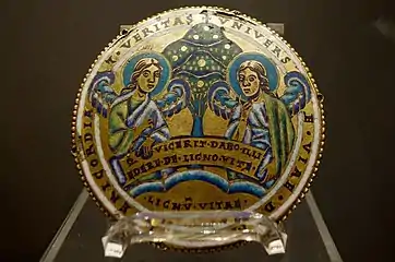 Médaillon "L'arbre de vie" (art mosan, vers 1160).