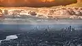 Vue aérienne de Londres en 2019.