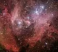 IC 2944 pris par la caméra Wide Field Imager sur le télescope MPG/ESO de 2,2&nbsp;m