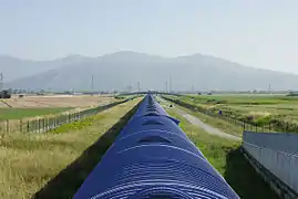 Vue du bras nord de 3&nbsp;km de Virgo