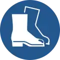 M008 – Protection obligatoire des pieds (chaussure de sécurité)