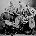 Les frères Charette de La Contrie, zouaves pontificaux.