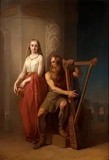 Bragi avec sa femme Idunn, Nils Blommér.