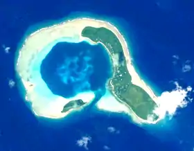 Vue satellite de Ifalik par la NASA