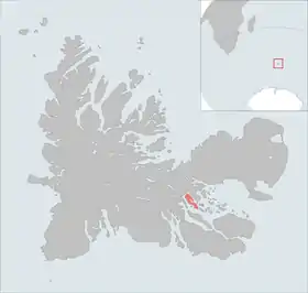Carte de localisation de l'île Australia