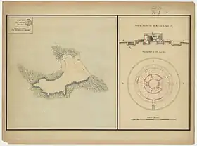 Carte de l'île au XVIIe siècle.