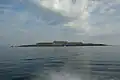 L'île du Large à marée haute vue du côté nord.