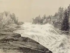 Les rapides au XIXe&nbsp;siècle.