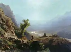 Dans les montagnes du Caucase, 1879. Musée d'art de Kharkov, Ukraine