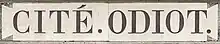 Voir la plaque.