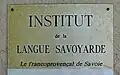 Plaque de l'I.L.S.