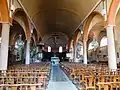 Intérieur de l'église de Thurins vers abside.