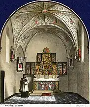 Interieur de la Chapelle castrale Saint-Hubert