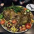 Quzi, plat populaire et considéré comme l'uns des plats nationaux d'Irak.