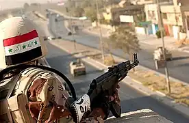 Fantassin du 4e bataillon, 1re&nbsp;brigade, 6e&nbsp;division en 2005.