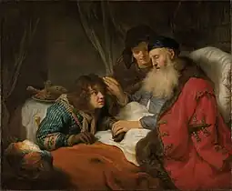 Isaac bénissant Jacob, de Govert Flinck (1638).