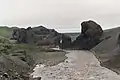 Le paysage chaotique de la région du Rauðhólar