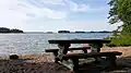 Rivage de l'île.