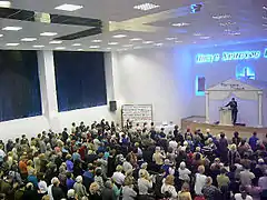 Culte à Moscou, en Russie.