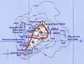 Carte topographique de l'île