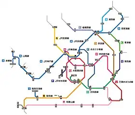 Image illustrative de l’article Réseau urbain (Keihanshin)