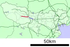 Voir la carte de la ligne.
