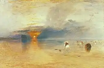 William Turner, Les plages de Calais, 1832, Bury Art Museum (en).