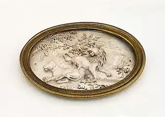 Lion et lionne.