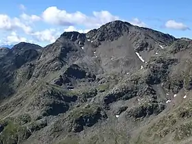 Vue de la montagne depuis le Corno di Tramin.