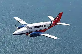 Le Model 99 (6Y-JSA, c/n U-58) vole aux couleurs de Jamaïca Air Shuttle (en) depuis 2009.
