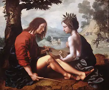 Allégorie de Catharina van Hemessen et Chrétien de Morien, vers 1550, Rijksmuseum Amsterdam.
