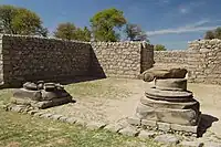 Temple de Jandial&nbsp;(en)IIe final- Ier&nbsp;siècle. Souvent considéré comme un temple du feu zoroastrien à l'époque du royaume indo-parthe (de 19 EC à 226)