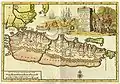 Carte néerlandaise au début du XVIIIe siècle ne montrant que le Pasisir