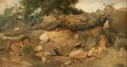 La Carrière de Chaise-Marie à Fontainebleau, 1831,musée des Beaux-Arts de Gand.
