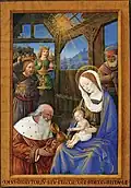 « Adoration des mages », Heures de Louis XII, musée du Louvre, Cabinet des dessins, RF 53030.