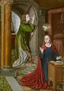 L'Annonciation (vers 1490-1495, huile sur bois, 72 × 50 cm, Art Institute of Chicago).