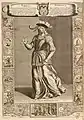 Gravure de 1690, d'après le tableau perdu de Philippe de Champaigne.